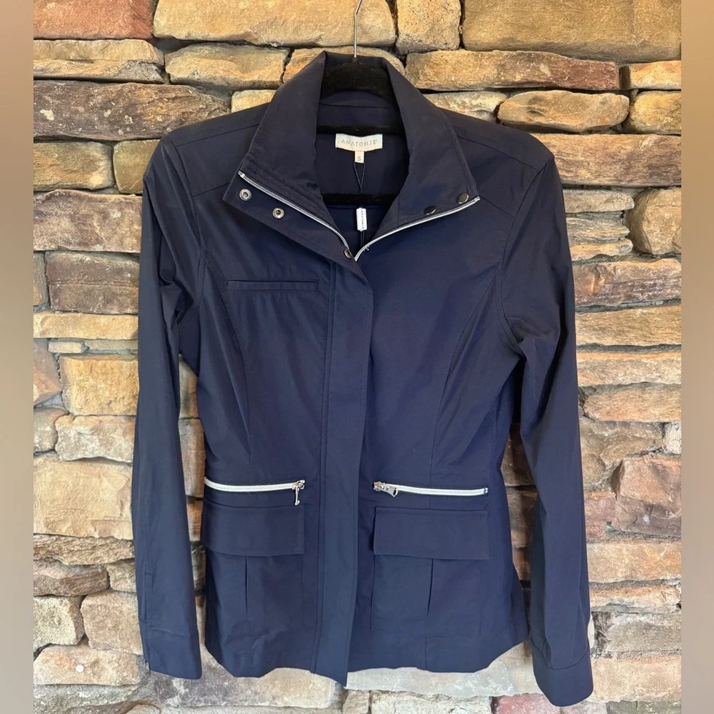 Anatomie Kenya Safari Jacket Navy Size Small NWT - Picture 4 of 13
